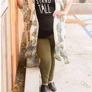 Olive Leggings for Tall Women